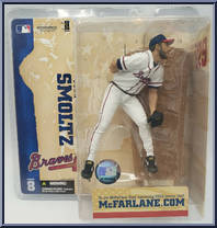 John Smoltz (White Jersey) from McFarlane's Sports Picks - MLB - Series  8 manufactured by McFarlane [Front]
