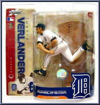 Justin Verlander (White Jersey) from McFarlane's Sports Picks - MLB - Series 18 manufactured by McFarlane [Front]