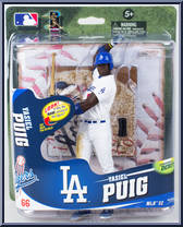 Yasiel Puig (White Uniform) from McFarlane's Sports Picks - MLB - Series 32 manufactured by McFarlane [Front]
