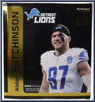Aidan Hutchinson (Detroit Lions) (Gold Label) from McFarlane's Sports Picks - NFL - Legacy Series manufactured by McFarlane [Back]