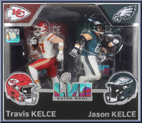 Jason Kelce / Travis Kelce (Super Bowl LVII) from McFarlane's Sports Picks - NFL - Legacy Series manufactured by McFarlane [Front]