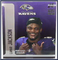 Lamar Jackson (Baltimore Ravens) from McFarlane's Sports Picks - NFL - Legacy Series manufactured by McFarlane [Back]