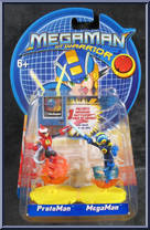 ProtoMan vs MegaMan from MegaMan NT Warrior - 2-Packs manufactured by Mattel [Front]