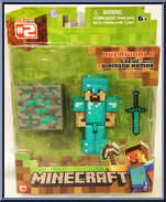 Steve with Diamond Armor from Minecraft - Series 2 manufactured by Jazwares [Front]