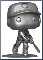 Eric Davis (Reds / Silver) from MLB - Pop! Vinyl Figures manufactured by Funko [Loose]