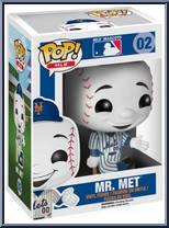 Mr. Met (Mets / Pinstripes) from MLB Mascots - Pop! Vinyl Figures manufactured by Funko [Front]