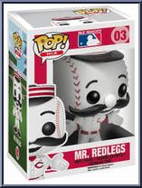 Mr. Redlegs (Reds / White) from MLB Mascots - Pop! Vinyl Figures manufactured by Funko [Front]