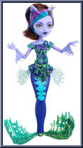 Clawdeen Wolf (Glowsome Ghoulfish) from Monster High - Great Scarrier Reef manufactured by Mattel [Loose]