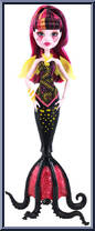 Draculaura (Glowsome Ghoulfish) from Monster High - Great Scarrier Reef manufactured by Mattel [Loose]