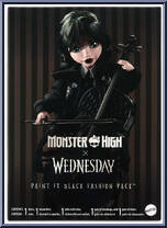 Paint It Black Fashion Pack from Monster High - Monster High x Wednesday manufactured by Mattel [Front]