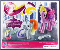 Princess Twilight Sparkle / Rainbow Dash from My Little Pony: Friendship is Magic - Crystal Princess (Masquerade) manufactured by Hasbro [Back]