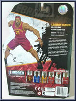 Lebron James from NBA Heroes - Basic Series manufactured by Jazwares [Back]