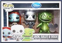 Jack, Sally & Oogie (Metallic) from Nightmare Before Christmas - Pop! Sets manufactured by Funko [Front]