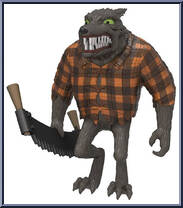 Wolfman from Nightmare Before Christmas - ReAction Figures manufactured by Funko [Loose]