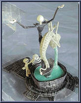 Halloween Town: Jack, Fountain, Corpse Boys from Nightmare Before Christmas - Georama Collection manufactured by Jun Planning [Loose]