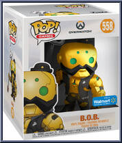 B.O.B. (Deluxe) (Gold Metallic) from Overwatch - Pop! Vinyl Figures manufactured by Funko [Front]
