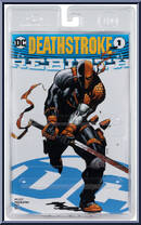 Deathstroke (DC Rebirth) from Page Punchers - 7" Scale manufactured by McFarlane [Back]