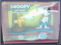 Snoopy Skater with Woodstock in Nest from Peanuts - Snoopy and Friend on Skateboard manufactured by Aviva [Front]