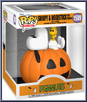 Snoopy & Woodstock (with Pumpkin) from Peanuts - Pop! Vinyl Figures manufactured by Funko [Front]