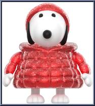 Snoopy Puffy Coat (Red Glitter) Action Figure