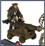 Jack (Cannon & Krakken Tentacle) from Pirates of the Caribbean - Dead Man's Chest - Deluxe Figures manufactured by Zizzle [Loose]