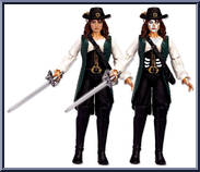 Angelica from Pirates of the Caribbean - On Stranger Tides - [4" Scale] - Series 1 manufactured by Jakks Pacific [Loose]