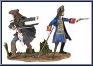Jack & Barbossa in Spanish Camp from Pirates of the Caribbean - On Stranger Tides - [6" Scale] - Movie Moments manufactured by Jakks Pacific [Loose]
