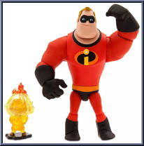 Mr. Incredible and Jack-Jack from Pixar Toybox - Basic Series manufactured by Disney [Loose]