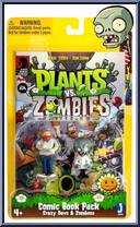 Crazy Dave & Zomboss from Plants vs Zombies - Comic Book Pack manufactured by Jazwares [Front]