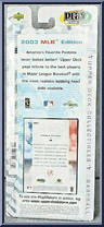 Alfonso Soriano from Play Makers - MLB - 2003 manufactured by Upper Deck [Back]