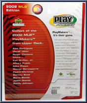 Sammy Sosa from Play Makers - MLB - 2002 manufactured by Upper Deck [Back]