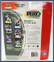 Eddie George from Play Makers - NFL - 2001 manufactured by Upper Deck [Back]