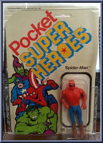 Spider-Man from Pocket Super Heroes - White Card manufactured by Mego [Front]