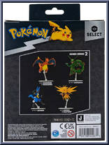Zapdos from Pokemon Select - Series 2 manufactured by Jazwares [Back]