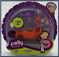 Glowin' Pink from Polly Pocket - Polly Wheels manufactured by Mattel [Front]