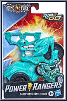 Sabertooth Battle Rider from Power Rangers Dino Fury - Rip N Go manufactured by Hasbro [Front]
