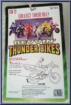 Yellow Ranger from Power Rangers Mighty Morphin - Revvin' Thunder Bikes manufactured by Bandai [Back]