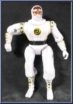 White Ninja Ranger (Twirling Action) from Power Rangers Mighty Morphin - Ninja Rangers manufactured by Bandai [Loose]