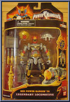Red Power Ranger to Legendary Locomotive Action Figure