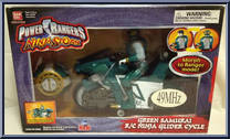Green Samurai R/C Ninja Glider Cycle from Power Rangers Ninja Storm - Remote Control manufactured by Bandai [Front]