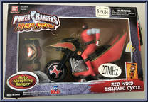 Red Wind Tsunami Cycle from Power Rangers Ninja Storm - Remote Control manufactured by Bandai [Front]