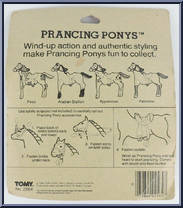 Appaloosa from Prancing Ponys - Wind-Ups manufactured by Tomy [Back]