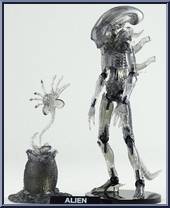 Alien (Clear) from Revoltech - Sci-Fi Limited manufactured by Kaiyodo [Loose]