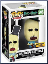 Mr. Poopy Butthole (Bloody) from Rick and Morty - Pop! Vinyl Figures manufactured by Funko [Front]