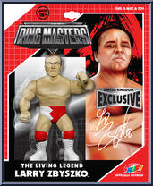 Larry Zbyszko (Red Shorts) from Ring Masters - Basic Series manufactured by Rush Collectibles [Front]