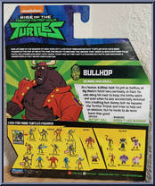 Bullhop from Rise of the Teenage Mutant Ninja Turtles - Basic Series manufactured by Playmates [Back]