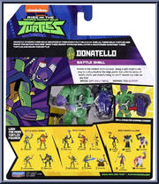 Donatello from Rise of the Teenage Mutant Ninja Turtles - Battle Shell manufactured by Playmates [Back]