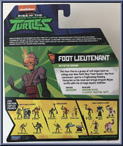 Foot Lieutenant from Rise of the Teenage Mutant Ninja Turtles - Basic Series manufactured by Playmates [Back]