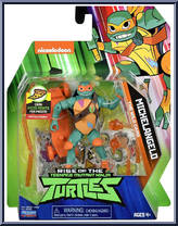 Michelangelo from Rise of the Teenage Mutant Ninja Turtles - Basic Series manufactured by Playmates [Front]