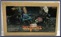 Pinsor and Battle Beetle from Sectaurs - Warriors Of Symbion - Beasts manufactured by Coleco [Front]